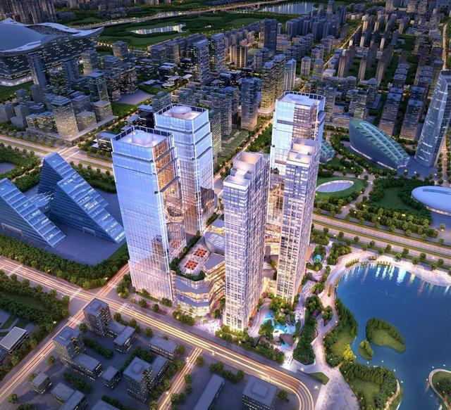 日立电梯新增合作两个超200米城市综合体项目 成都新地标